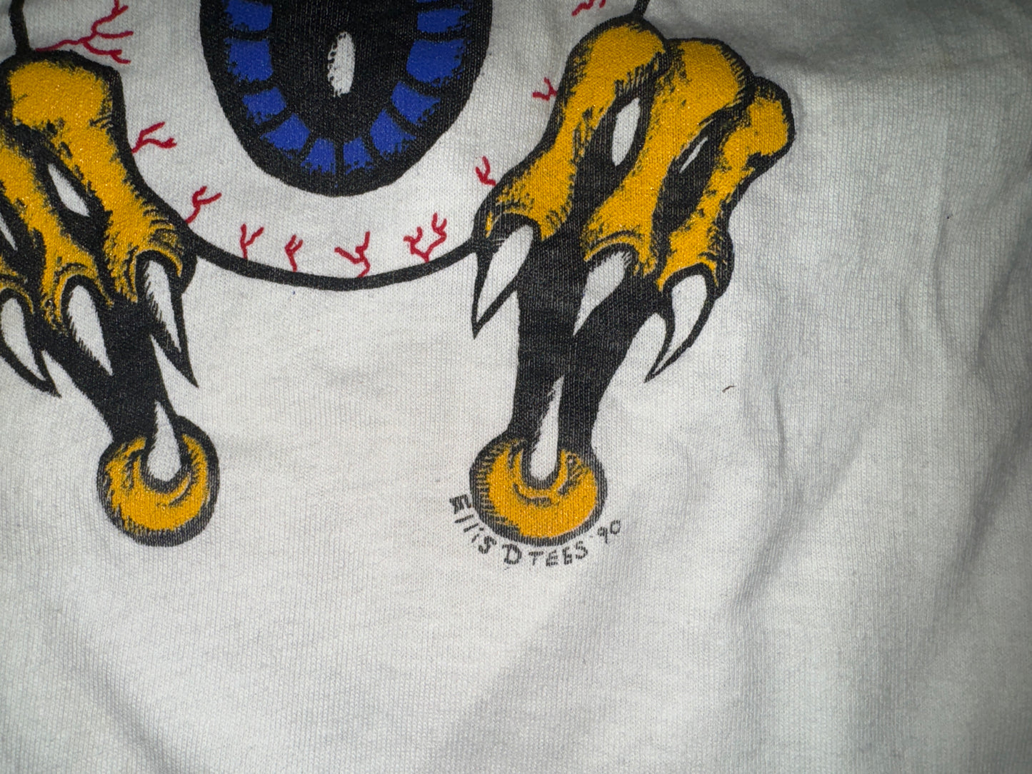 Vintage 1990 Ellis D Tees Eyeball T-Shirt