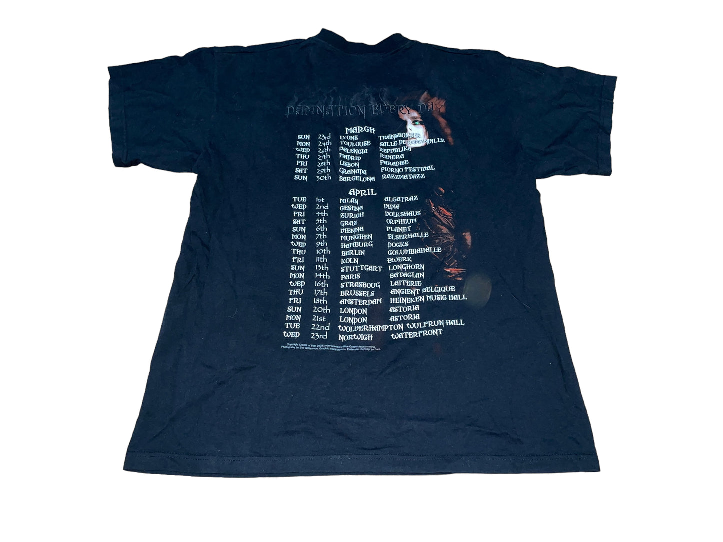 Vintage 2003 Cradle of Filth T-Shirt