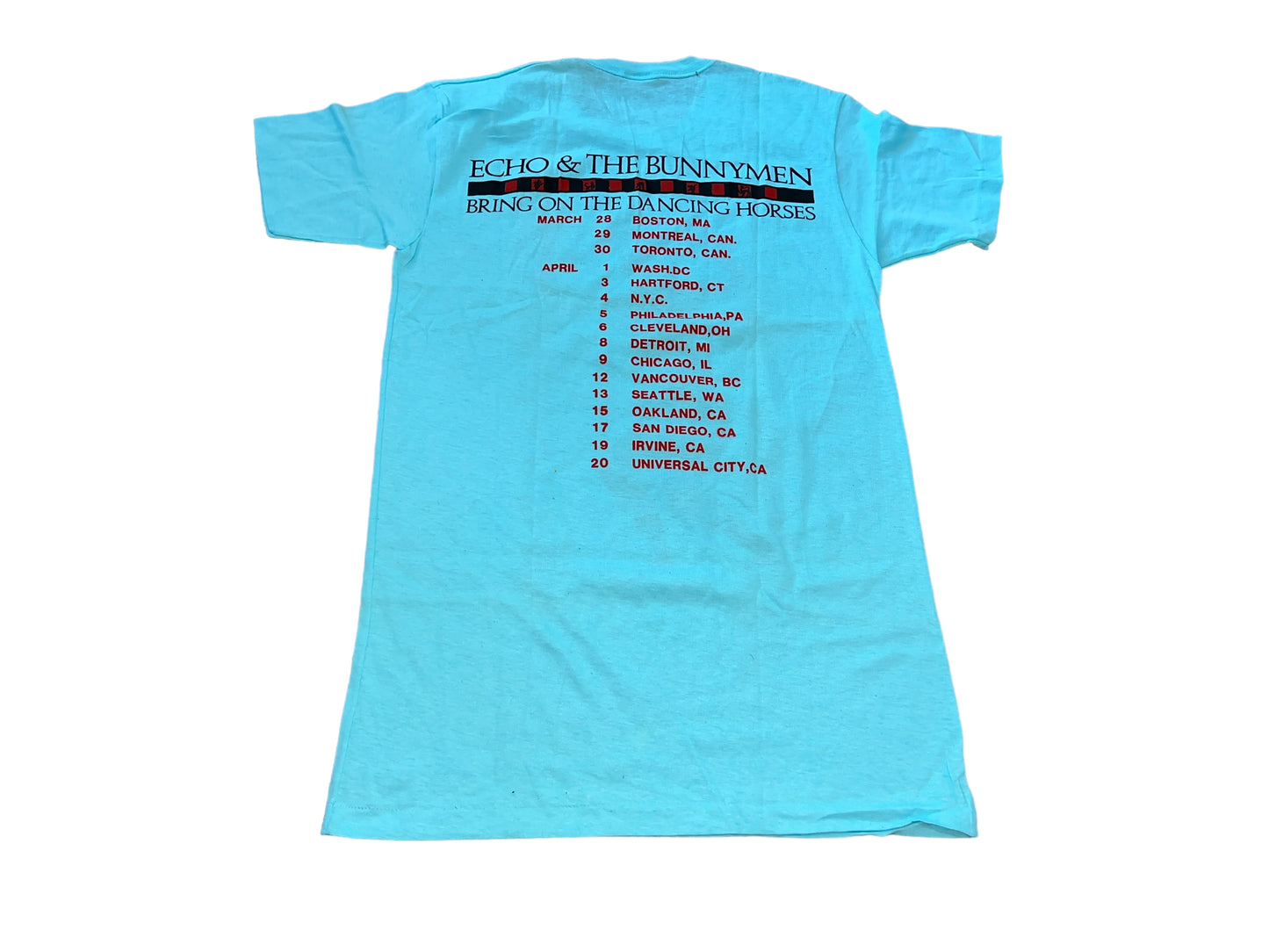 Vintage 80's Echo & The Bunnymen T-Shirt