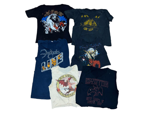 Lot of 5 Cut Band Tees