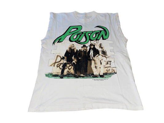 Vintage 1990 Poison Sleeveless Shirt