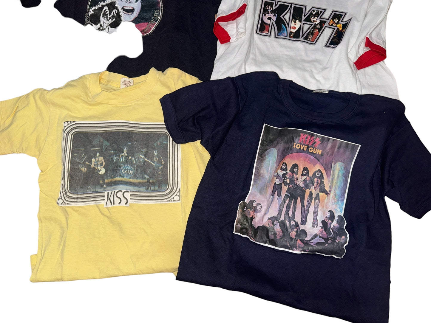 Lot 4x Vintage Kiss T-Shirts