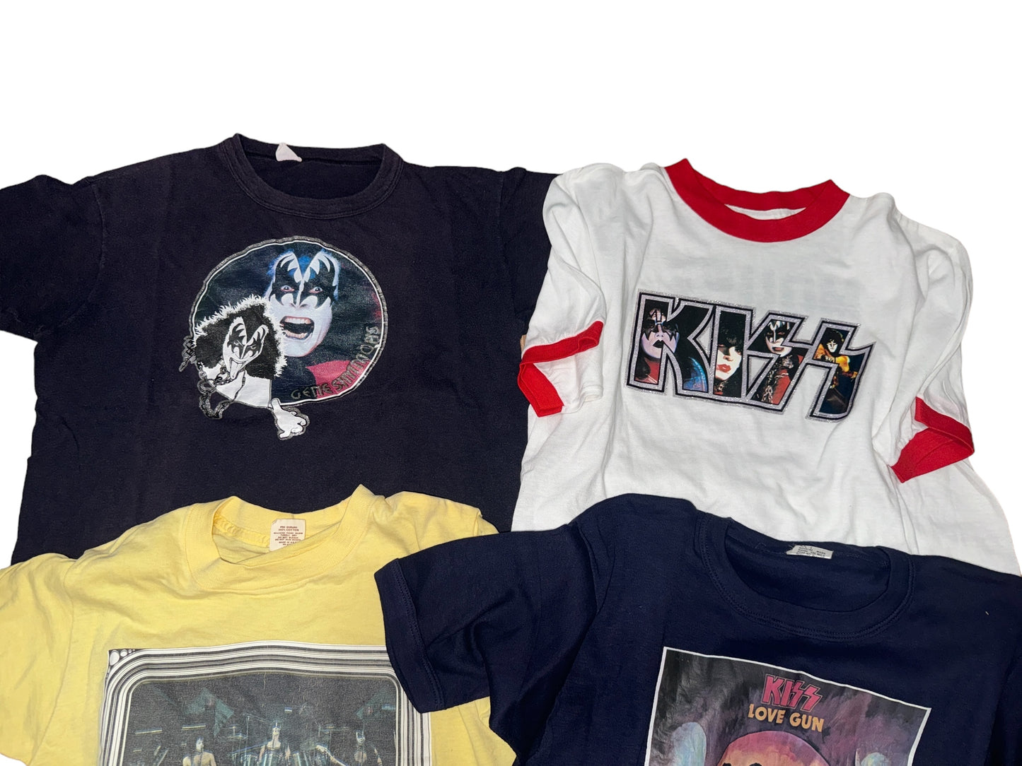Lot 4x Vintage Kiss T-Shirts