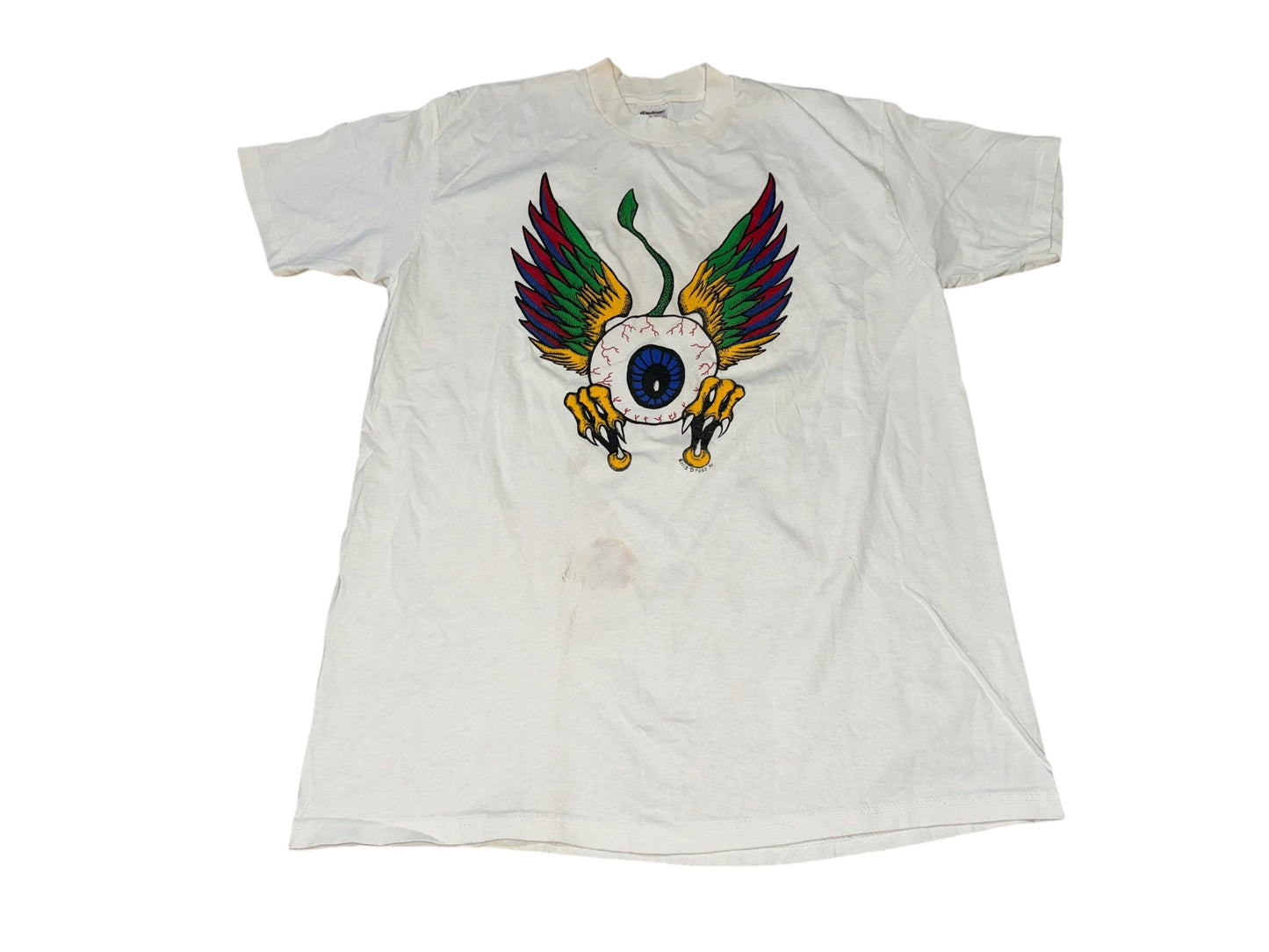 Vintage 1990 Ellis D Tees Eyeball T-Shirt