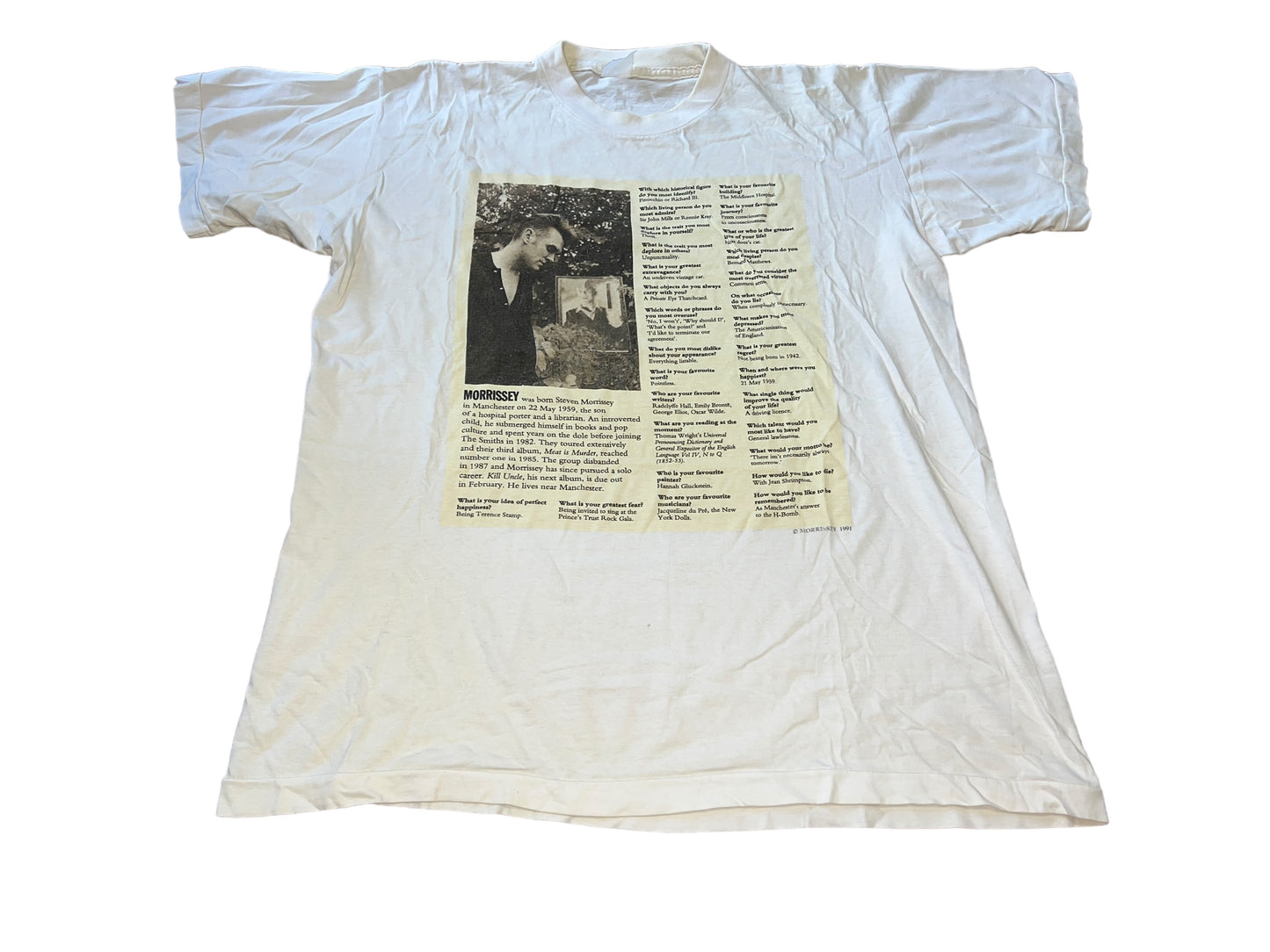 Vintage 1991 Morrissey T-Shirt