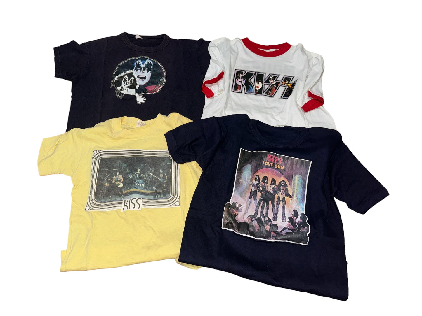 Lot 4x Vintage Kiss T-Shirts