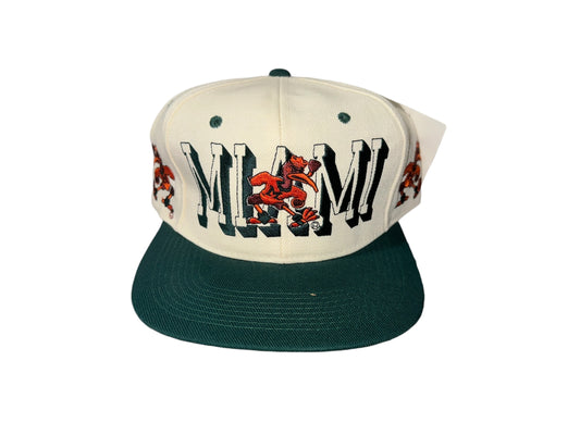 Vintage 90's Miami Hurricanes Snapback