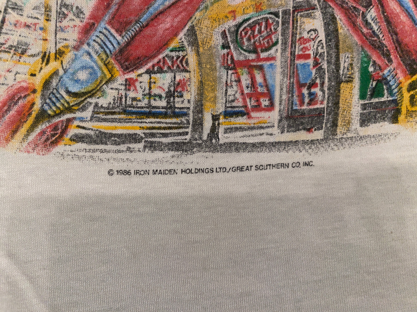 Vintage 1986 Iron Maiden Somewhere in Time T-Shirt