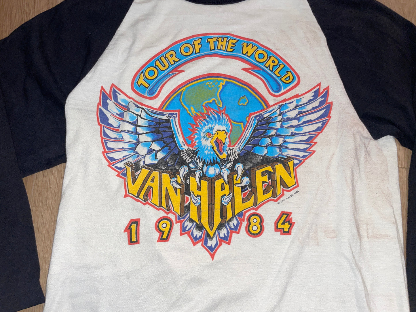Vintage 1984 Van Halen Tour of the World T-Shirt