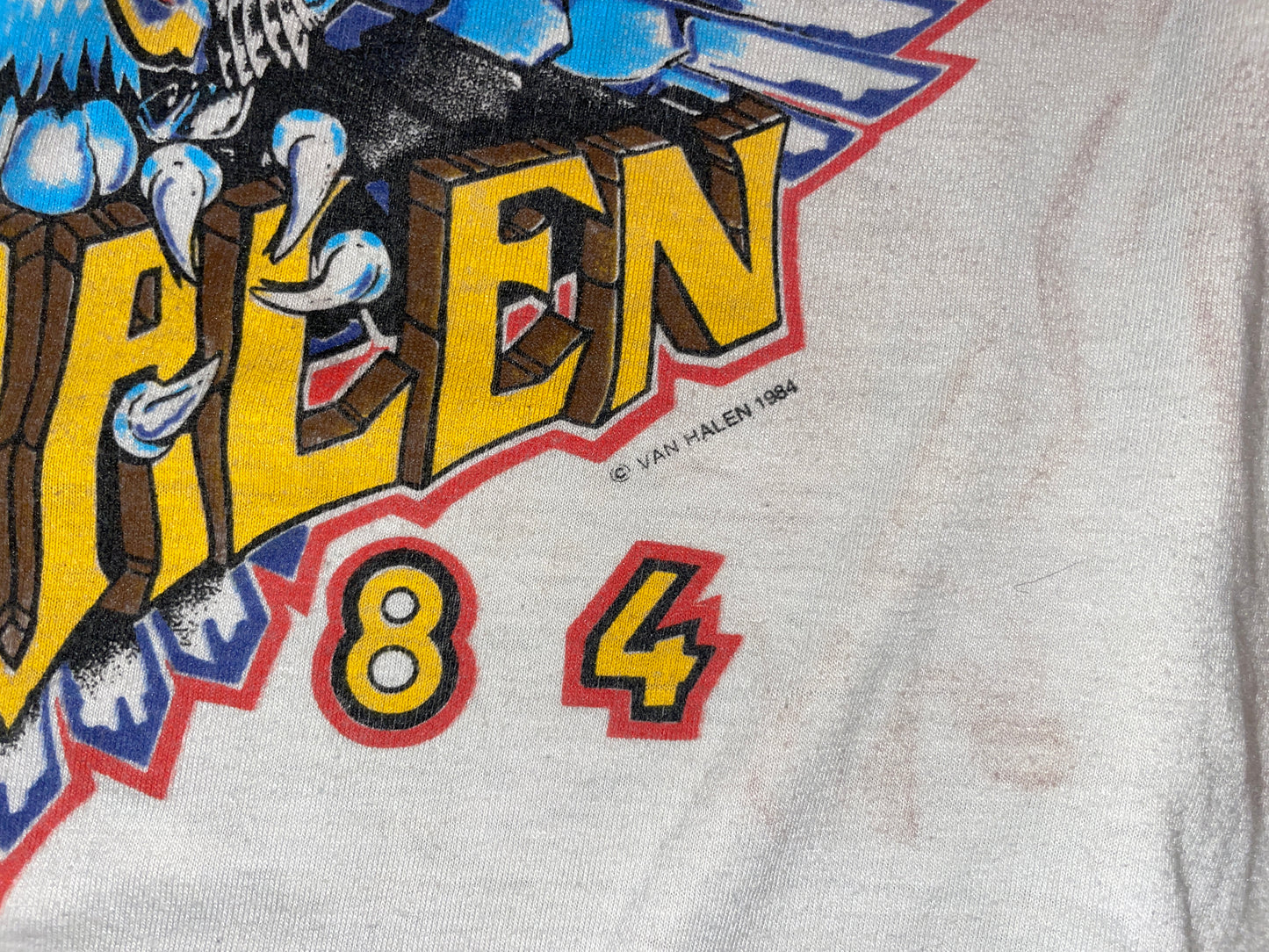 Vintage 1984 Van Halen Tour of the World T-Shirt