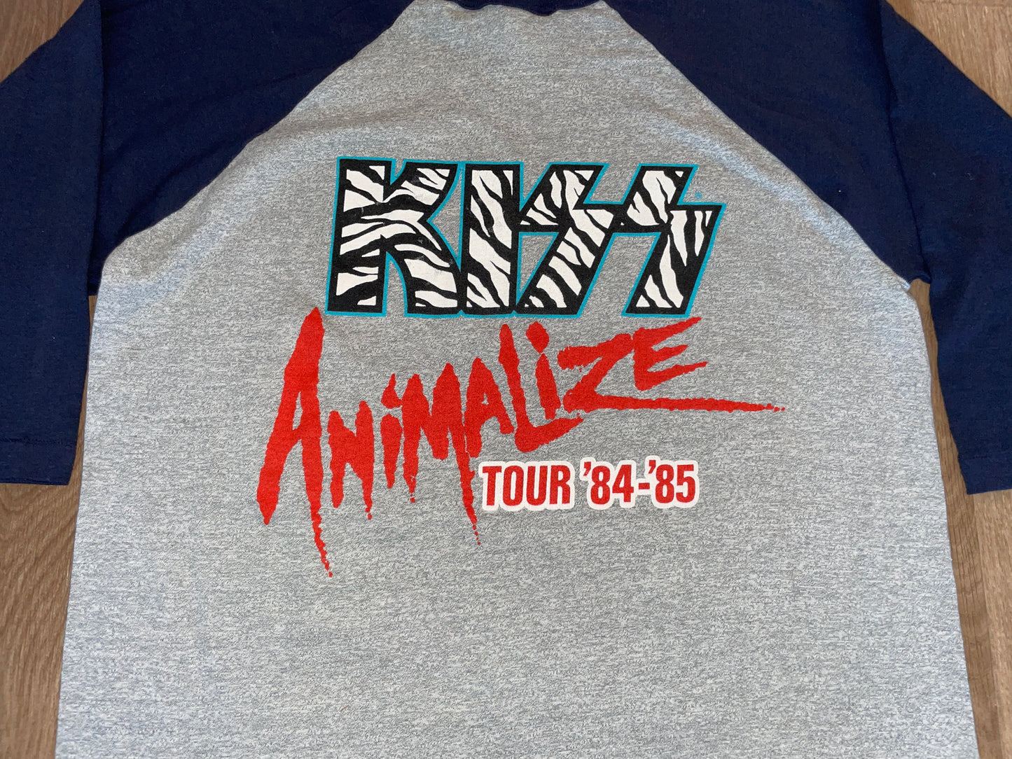 Vintage 1985 Kiss Animalize Tour T-Shirt