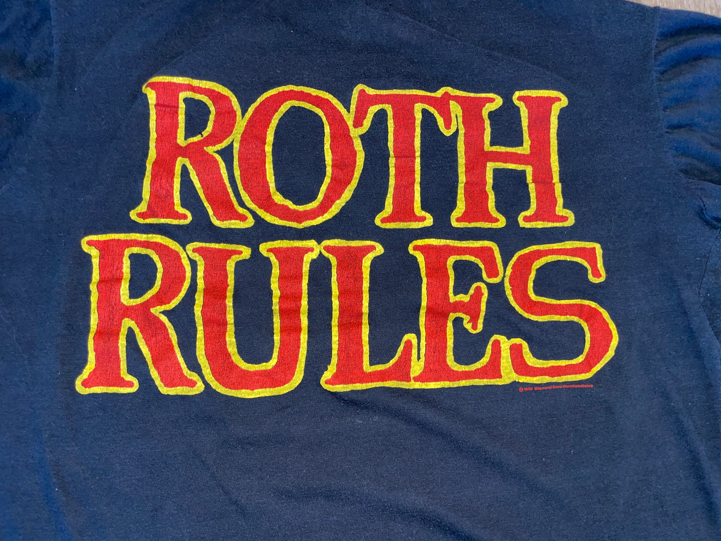 Vintage 1986 David Lee Roth Rules T-Shirt