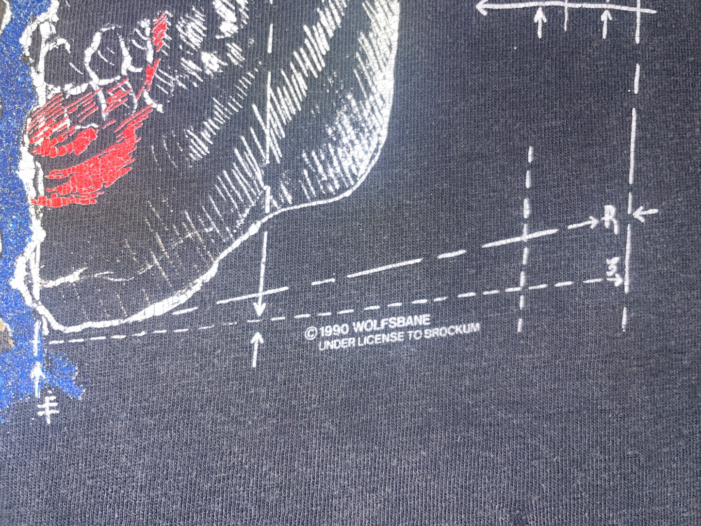 Vintage 1990 Wolfsbane Tour T-Shirt