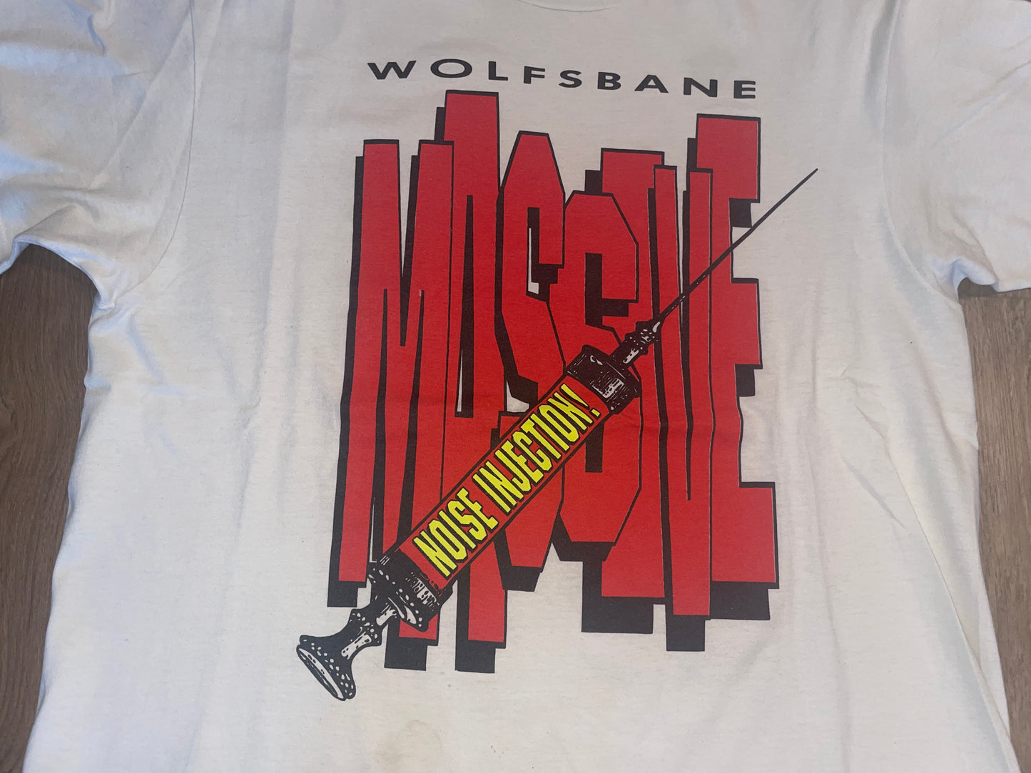 Vintage 1993 Wolfsbane Massive Noise Injection Tour T-Shirt