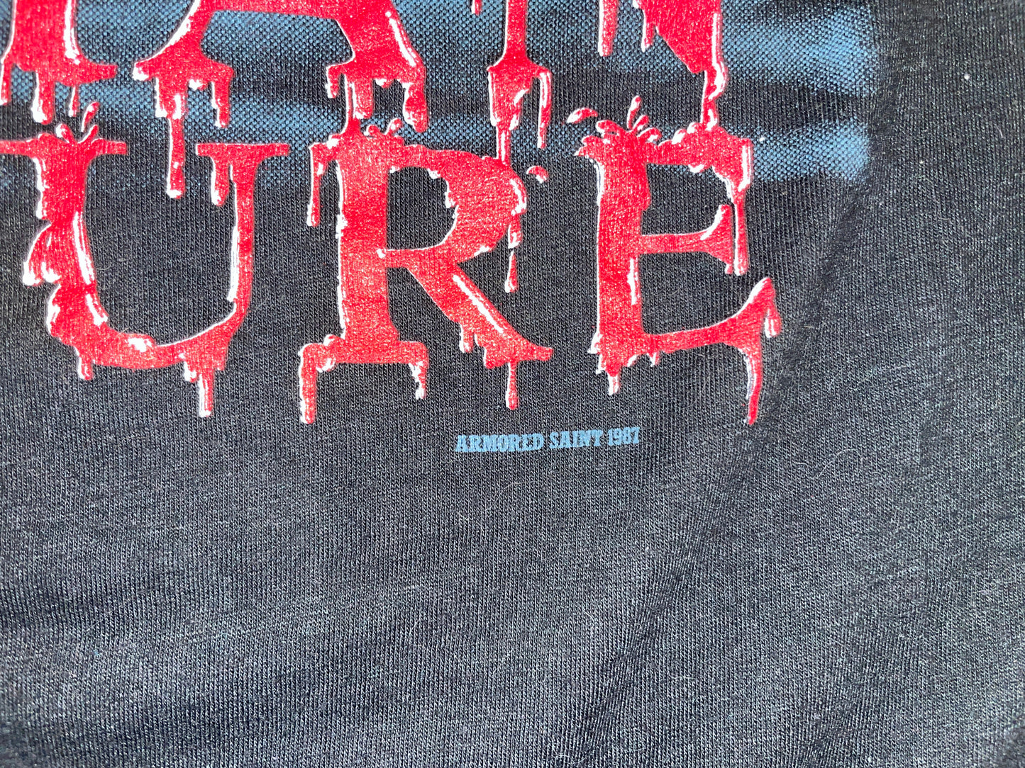 Vintage 1987 Armored Saint Human Vulture T-Shirt