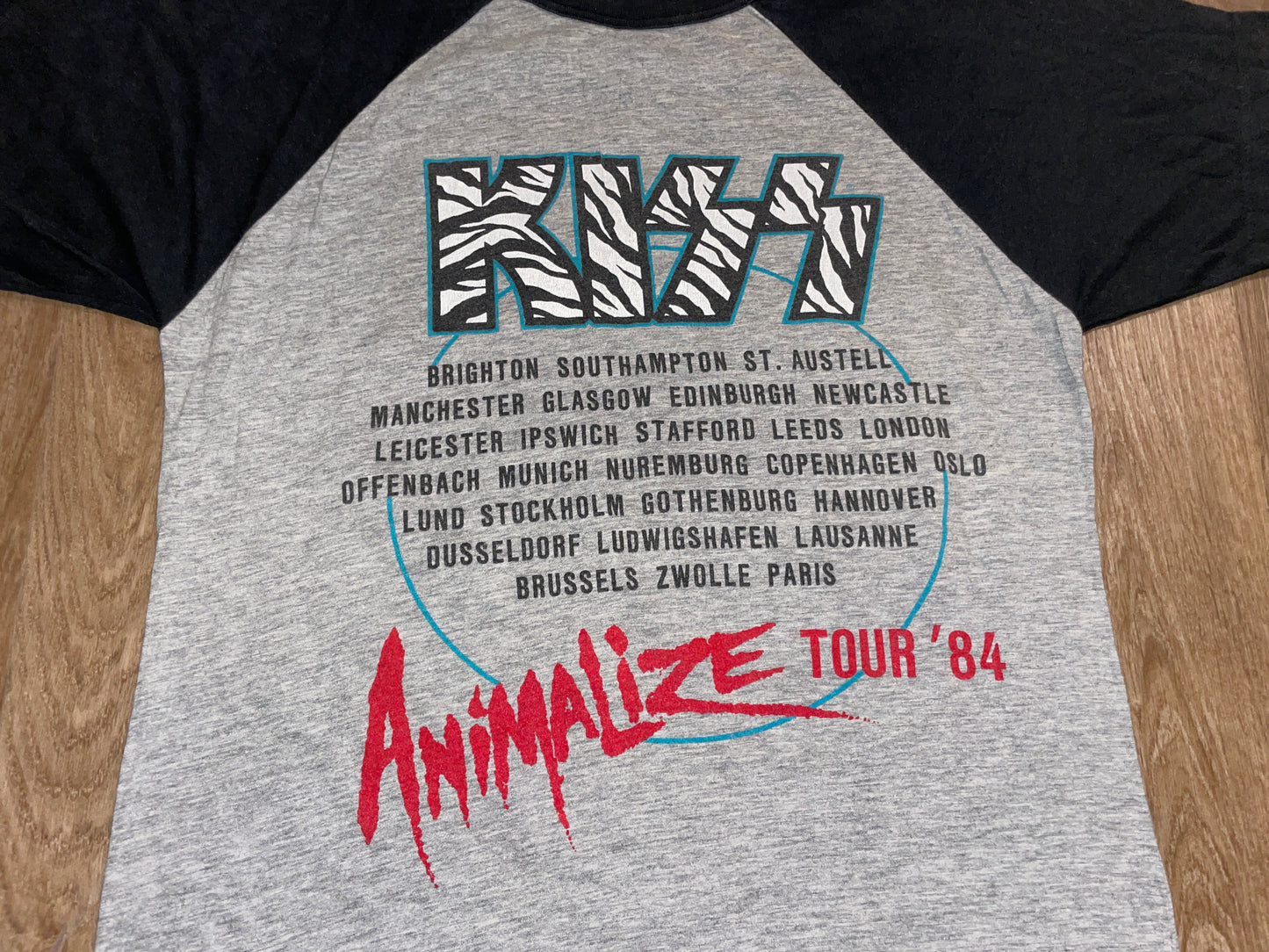 Vintage 1984 Kiss Animalize Tour T-Shirt