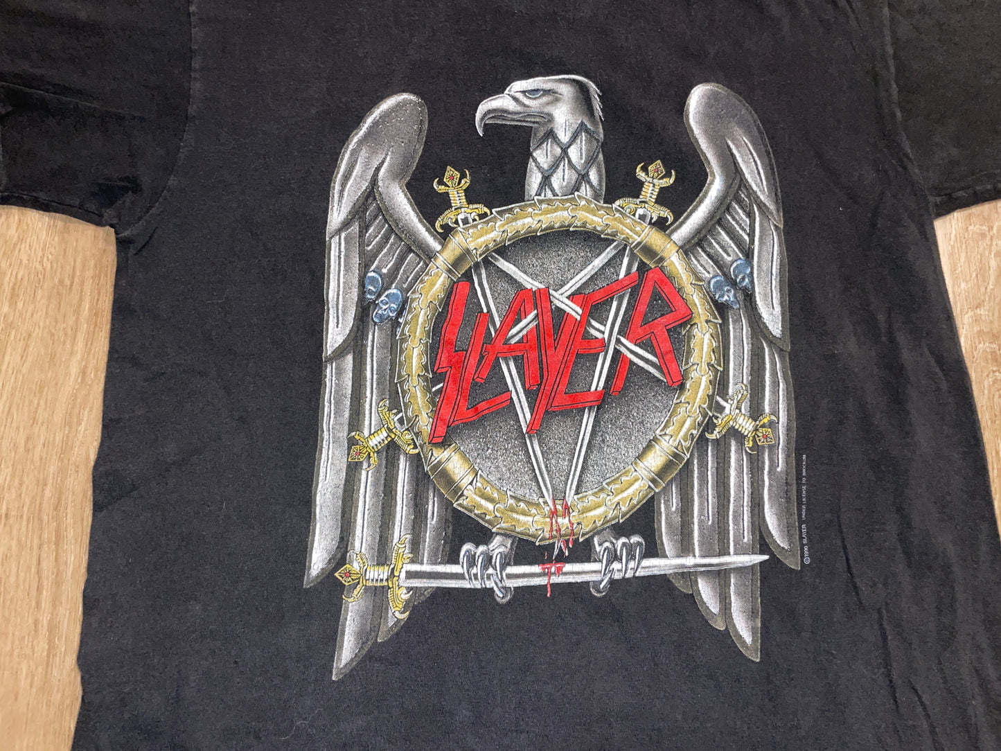 Vintage 1990 Slayer A Week in the Abyss T-Shirt