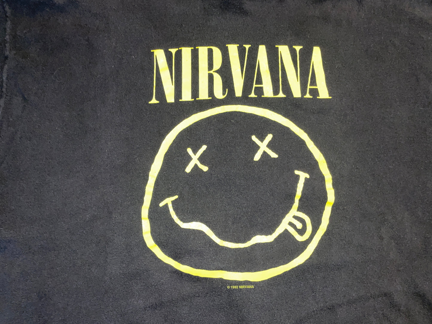 Vintage 1992 Nirvana Smiley Face T-Shirt