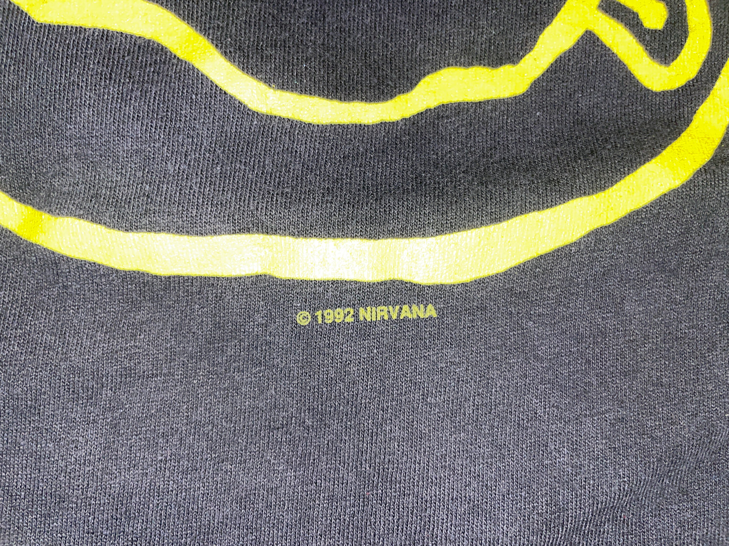 Vintage 1992 Nirvana Smiley Face T-Shirt