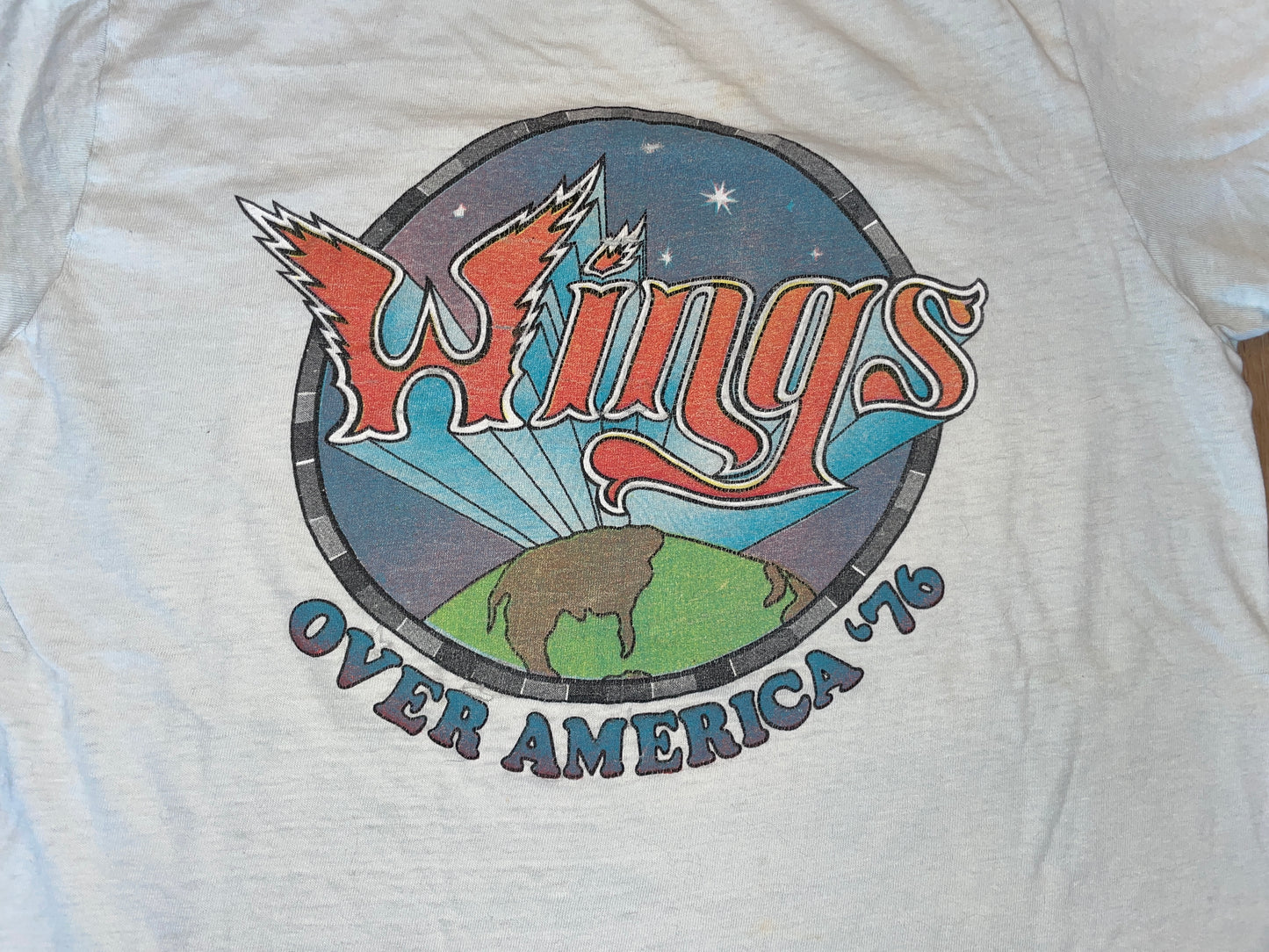 Vintage 1976 Paul McCartney Wings Over America T-Shirt