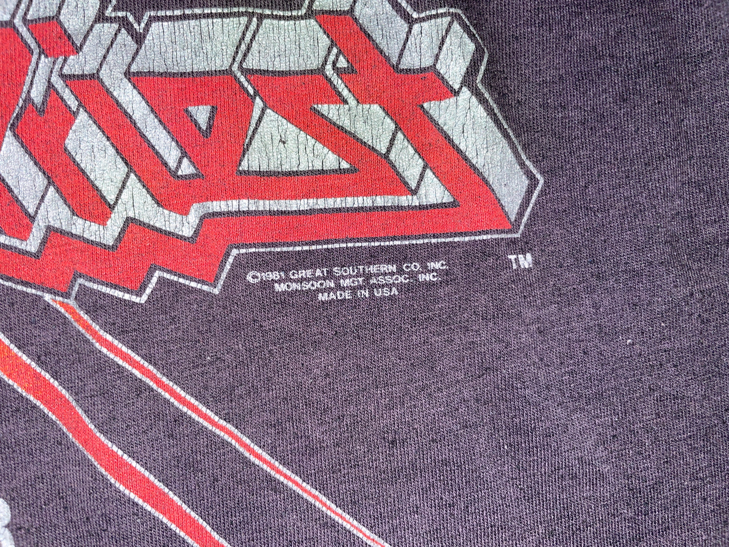Vintage 1981 Judas Priest Point of Entry T-Shirt