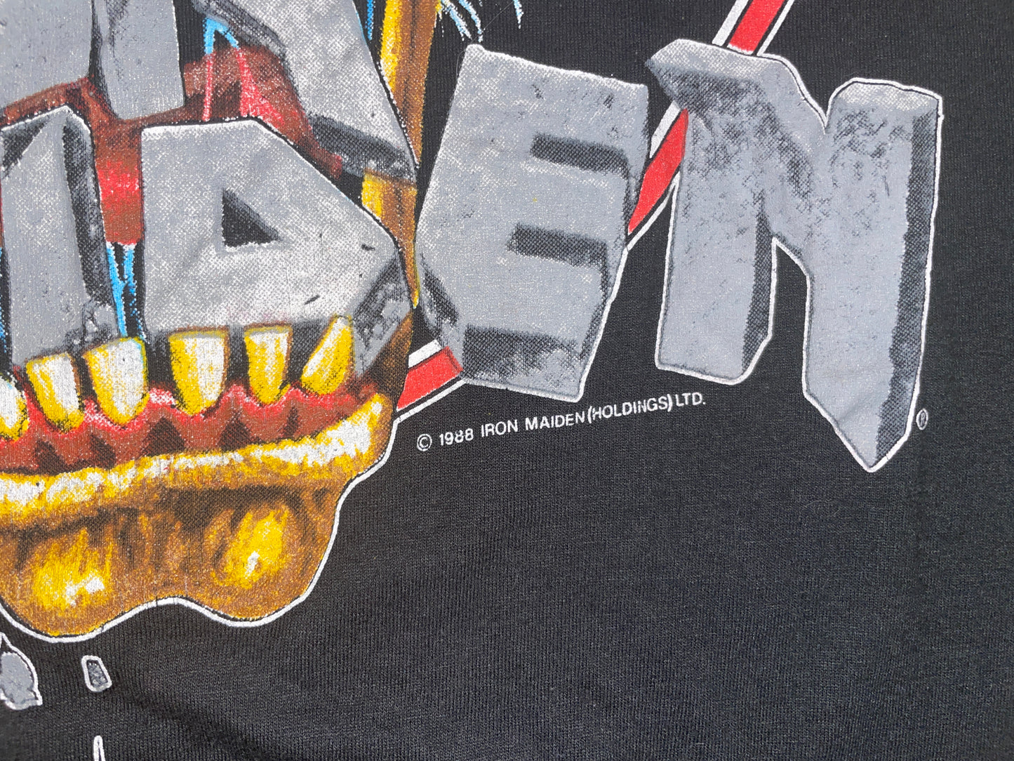 Vintage 1988 Iron Maiden Seventh Son Tour T-Shirt