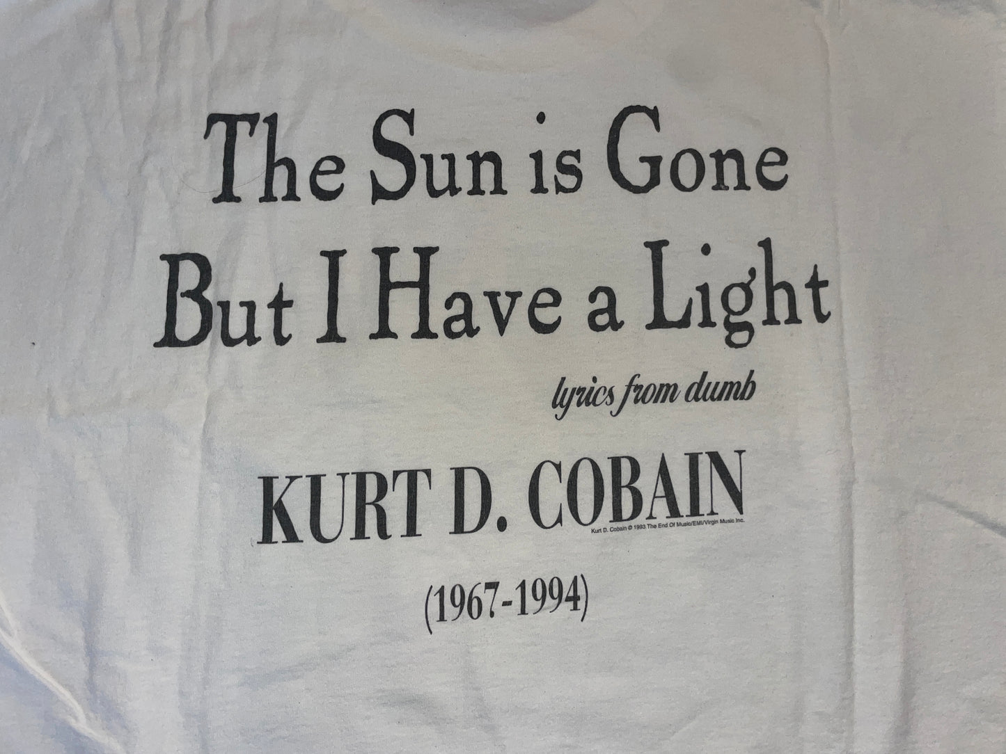 Vintage 1995 Kurt Cobain T-Shirt