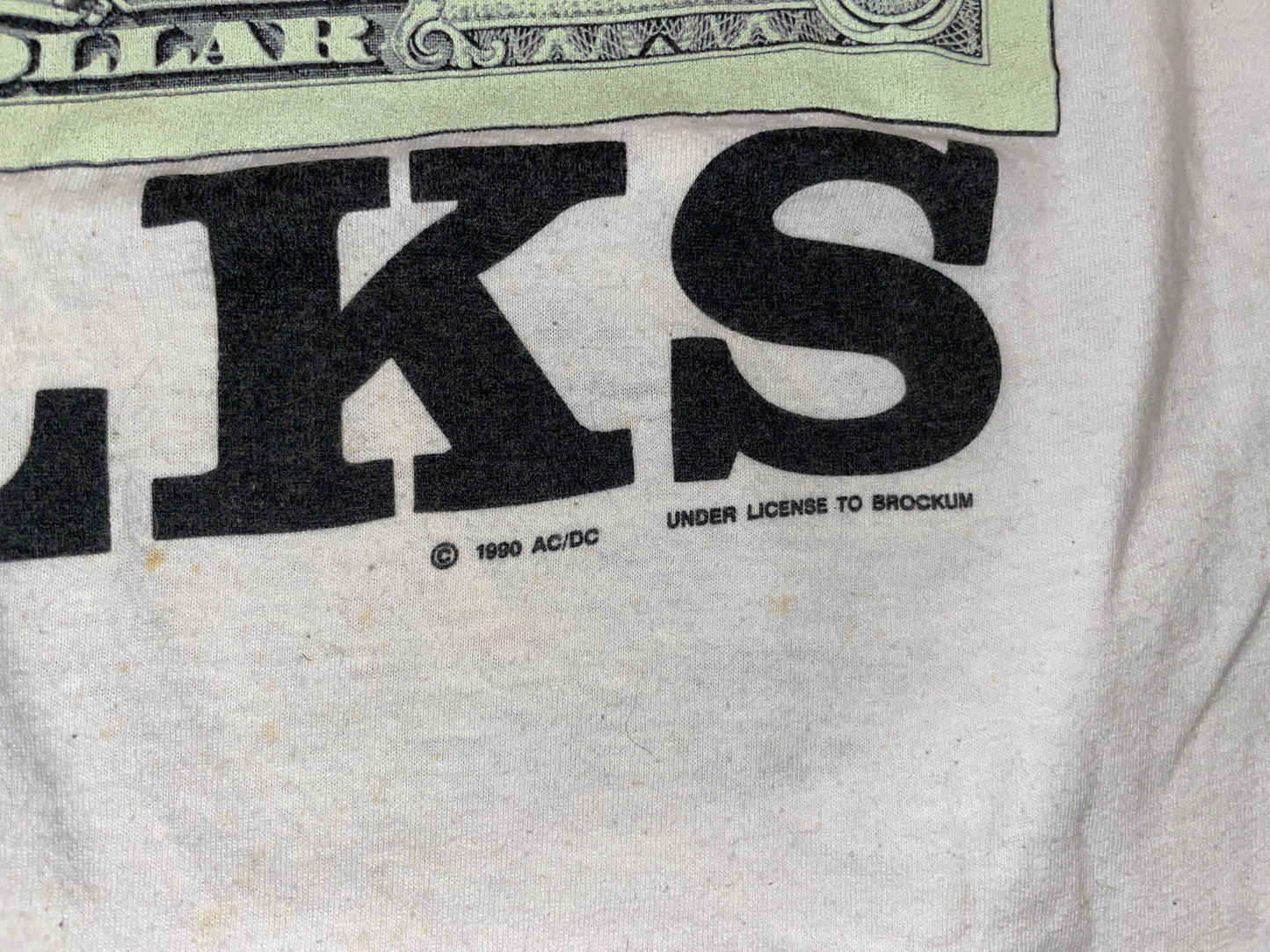 Vintage 1990 ACDC Money Talks T-Shirt