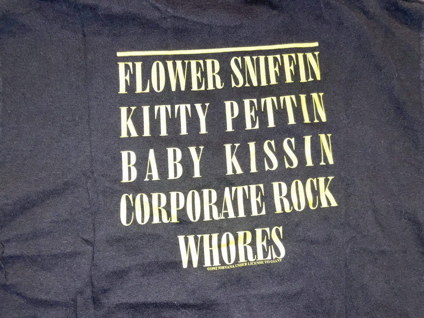 Vintage 1992 Nirvana Smiley Face T-Shirt