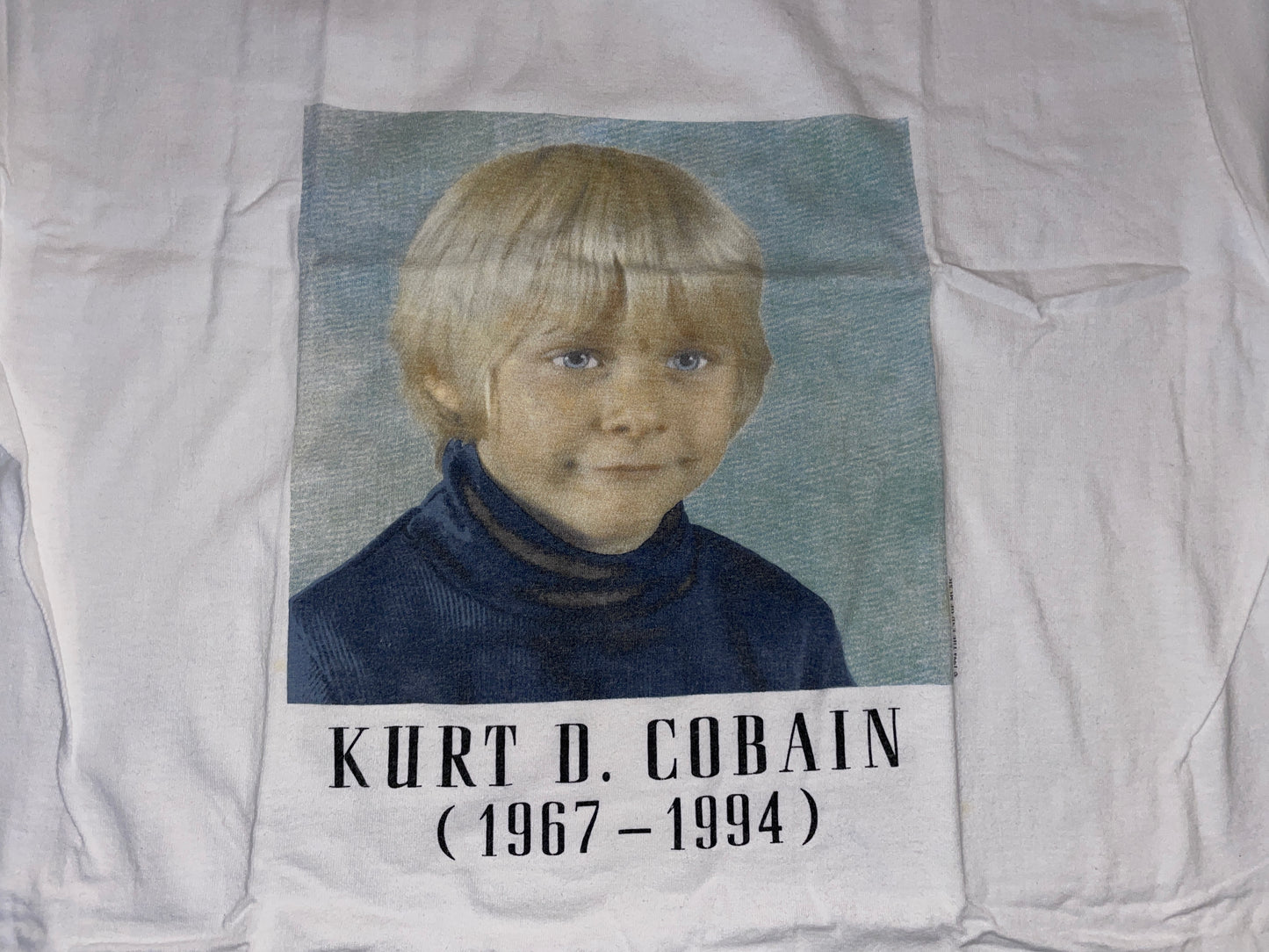 Vintage 1994 Kurt Cobain Baby Memorial T-Shirt