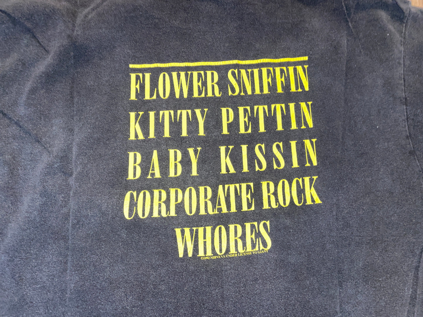 Vintage 1992 Nirvana Smiley Face T-Shirt