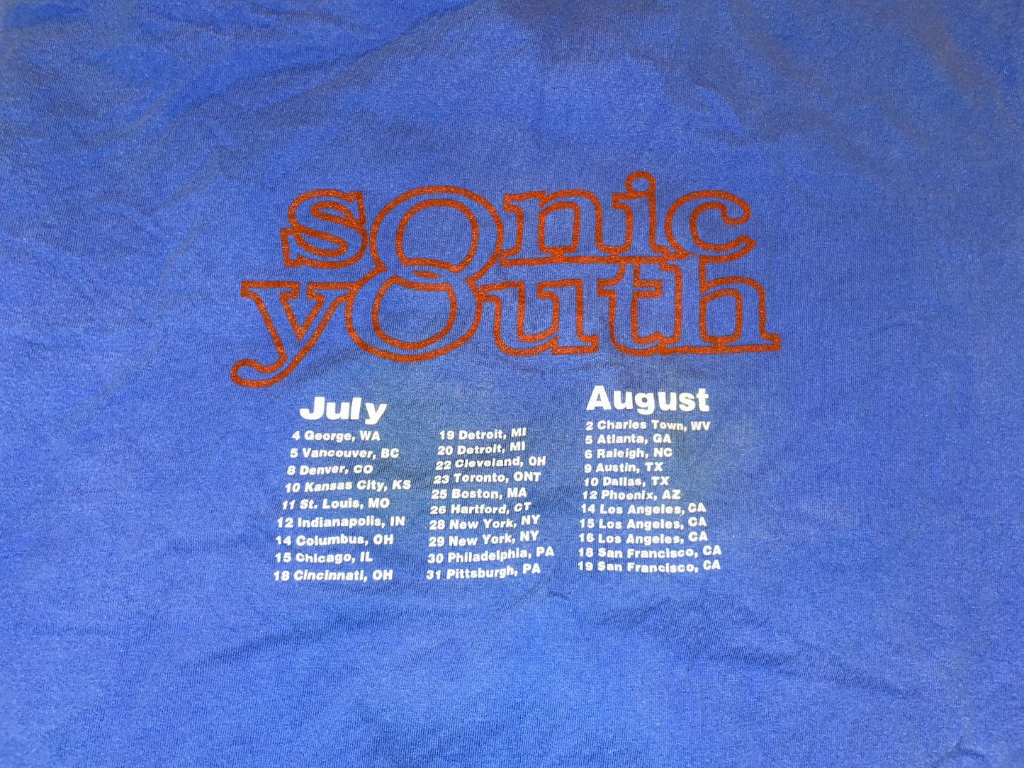 Vintage 1995 Sonic Youth Washing Machine T-Shirt