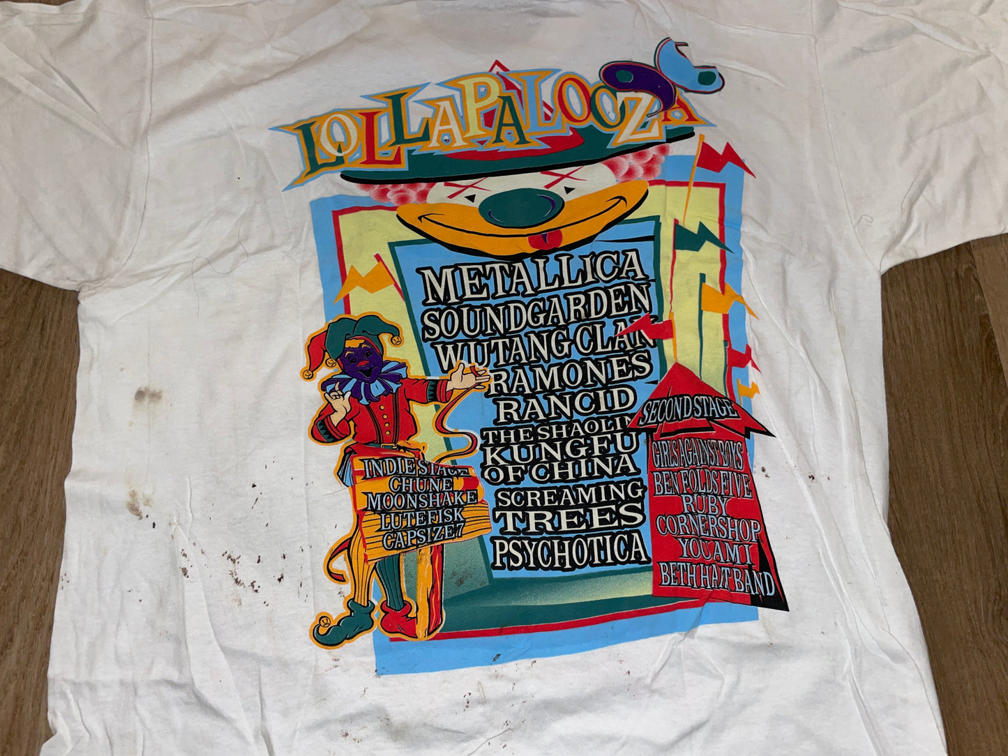 Vintage 1996 Metallica Lollapalooza T-Shirt