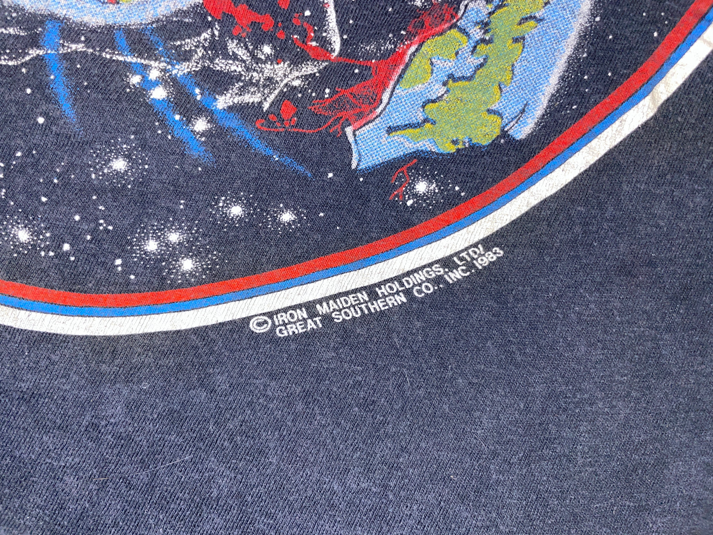Vintage 1983 Iron Maiden World Piece Tour T-Shirt