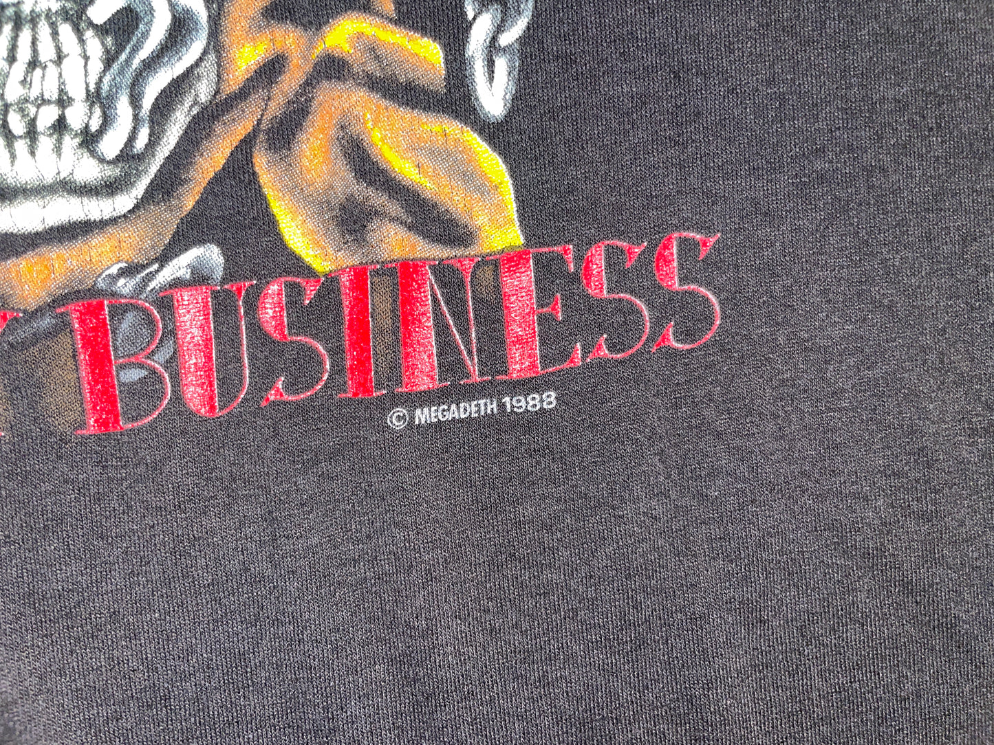 Vintage 1988 Megadeth Killing is my Business T-Shirt