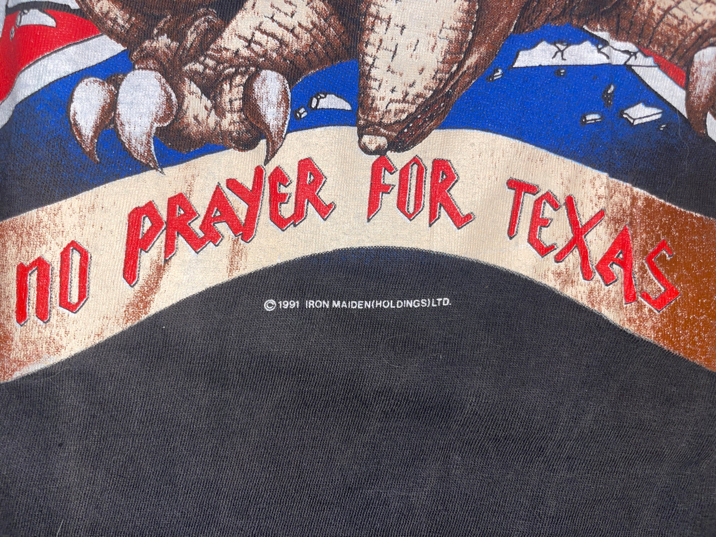 Vintage 1991 Iron Maiden Texas Tour T-Shirt
