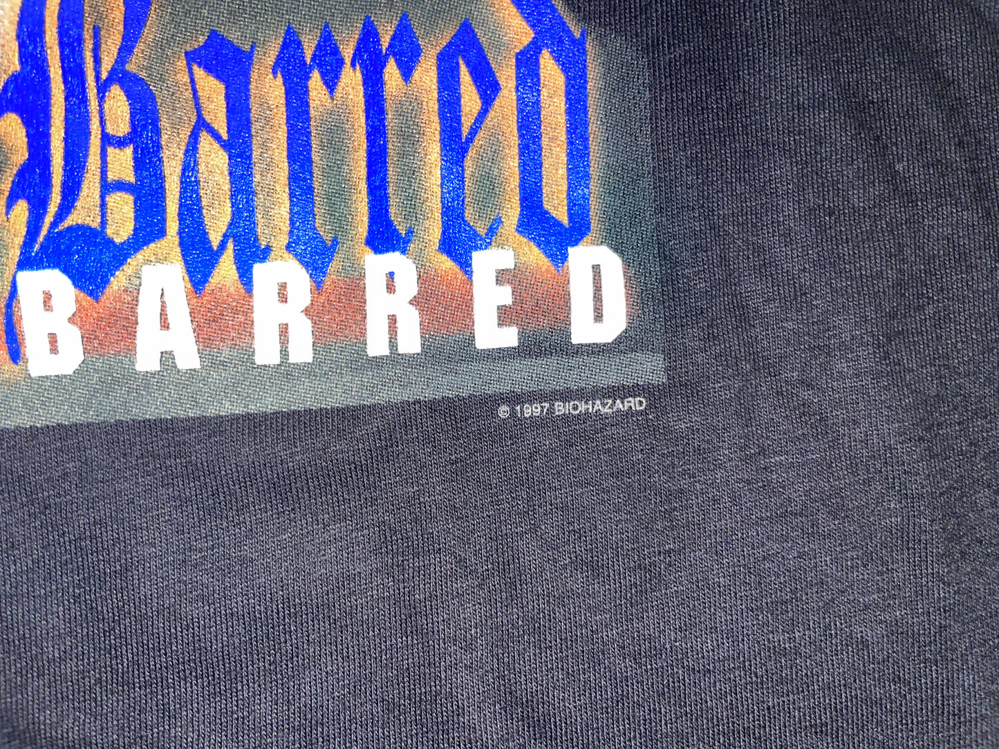 Vintage 1997 Biohazard Europe Tour T-Shirt
