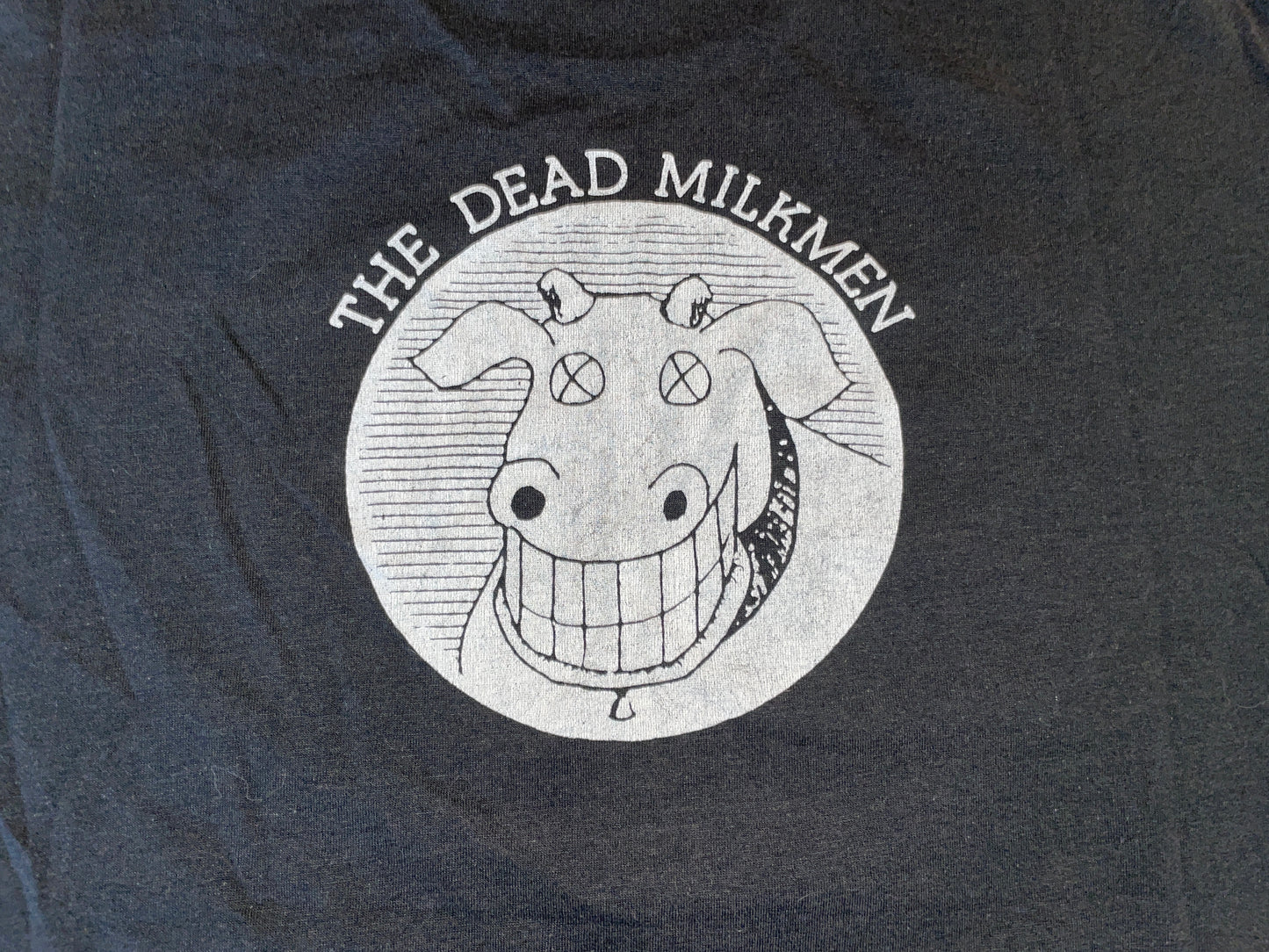 Vintage 80's Dead Milkmen Pink Rock Girl T-Shirt