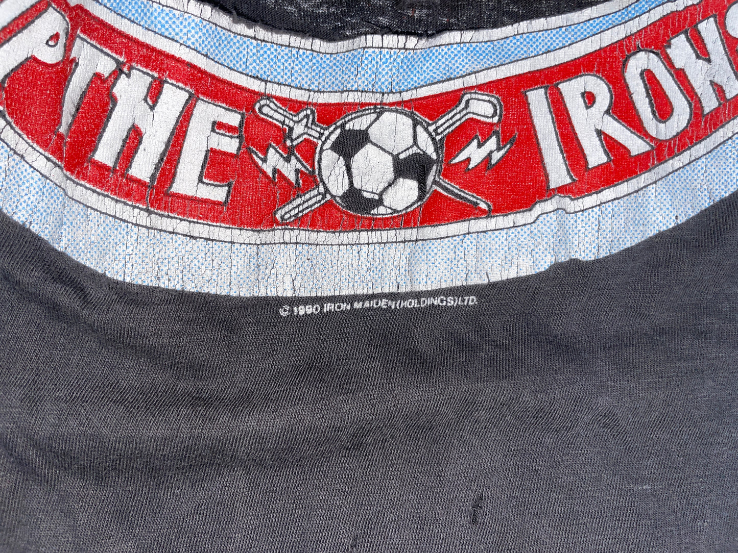 Vintage 1990 Iron Maiden Up The Irons The Decennium T-Shirt