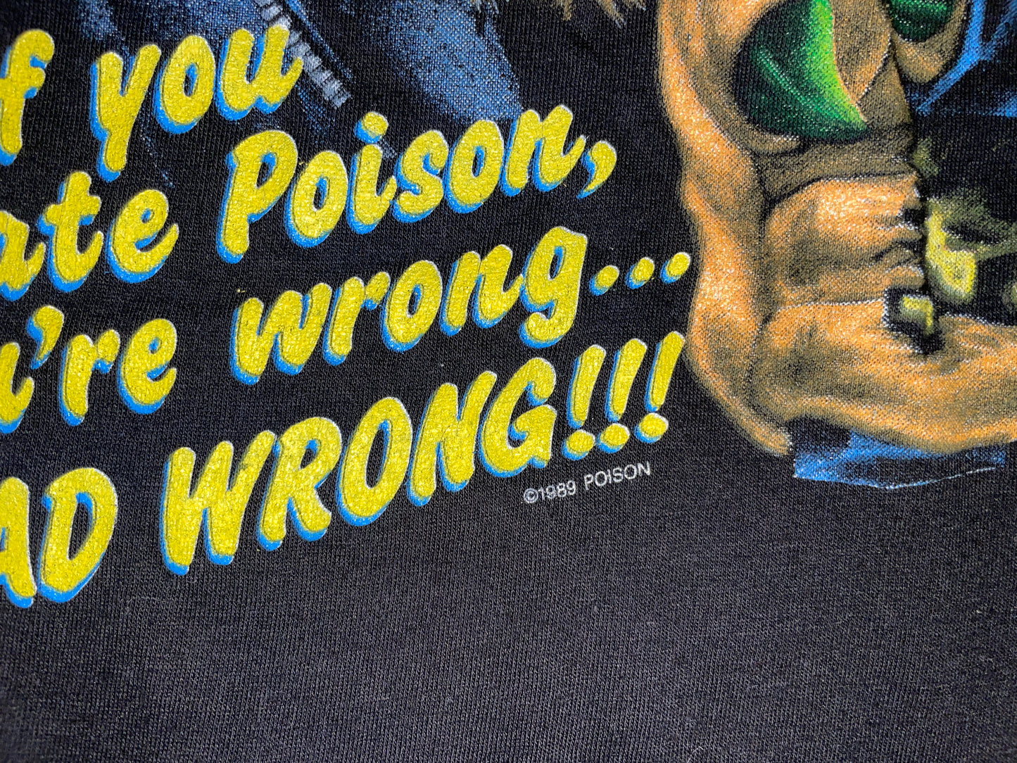 Vintage 1989 Poison Security T-Shirt