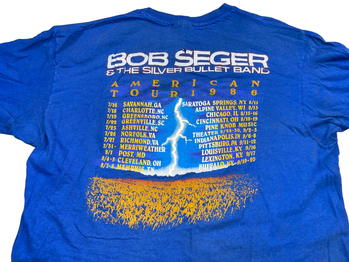 Vintage 1986 Bob Seger & The Silver Bullet T-Shirt