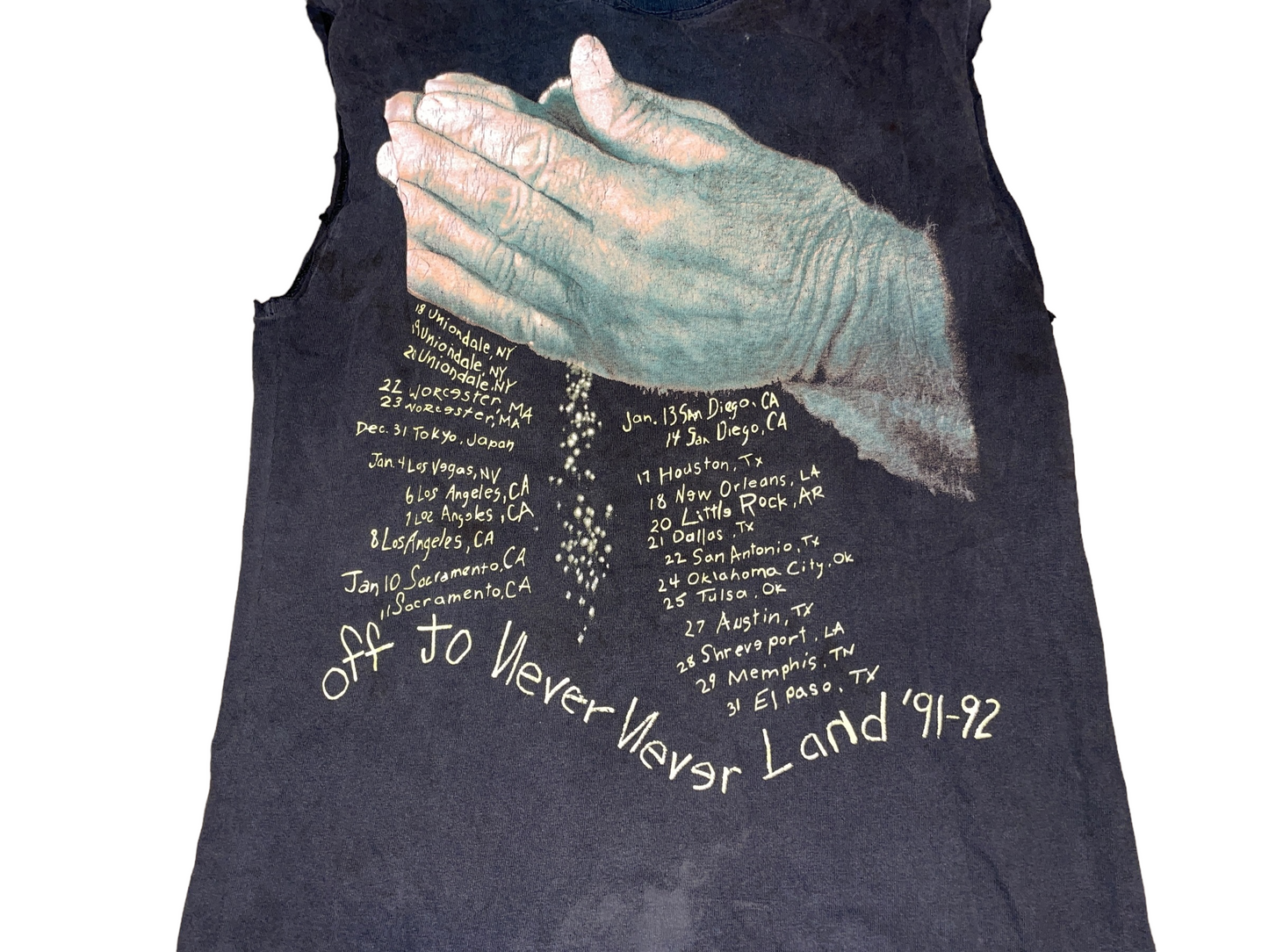 Vintage 1992 Metallica Sandman Never Land T-Shirt