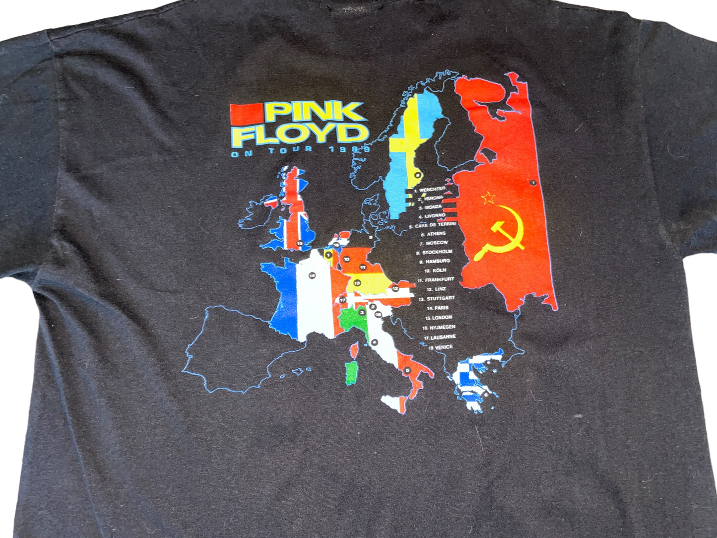 Vintage 1989 Pink Floyd Tour T-Shirt