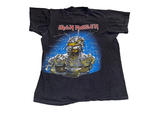Vintage 1984 Iron Maiden World Slavery Tour T-Shirt