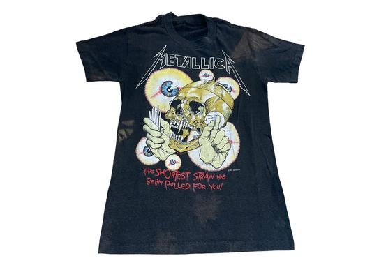 Vintage 1988 Metallica Shortest Straw Vertigo T-Shirt