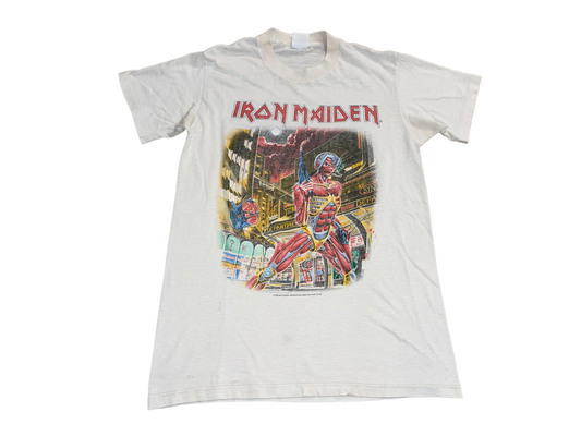 Vintage 1986 Iron Maiden Somewhere in Time T-Shirt