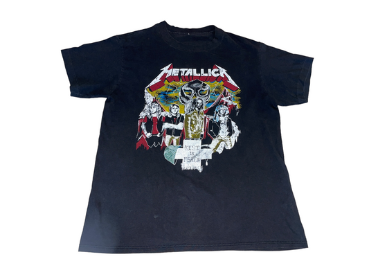 Vintage 80's Metallica Cliff Burton Rest in Peace T-Shirt