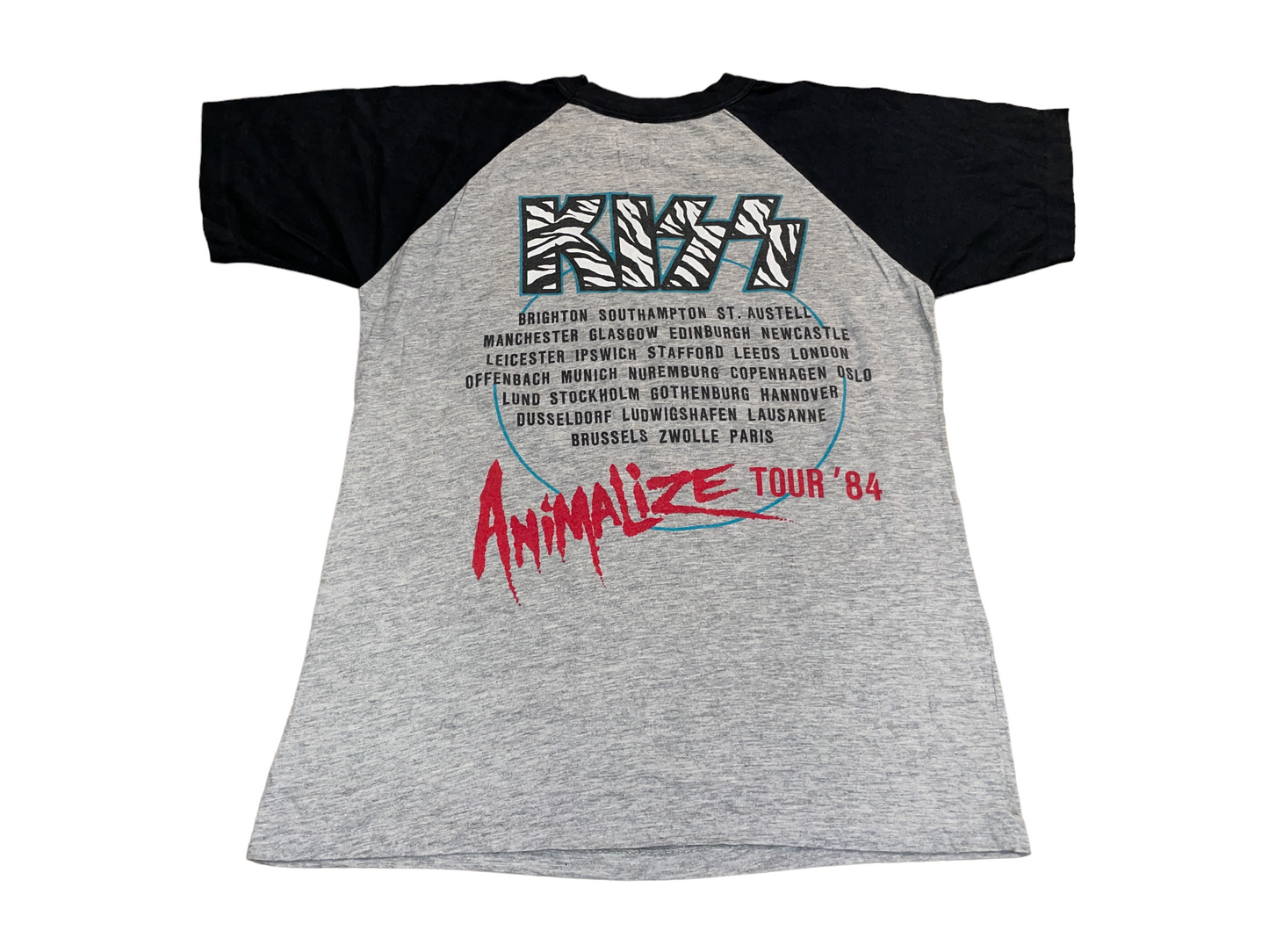 Vintage 1984 Kiss Animalize Tour T-Shirt