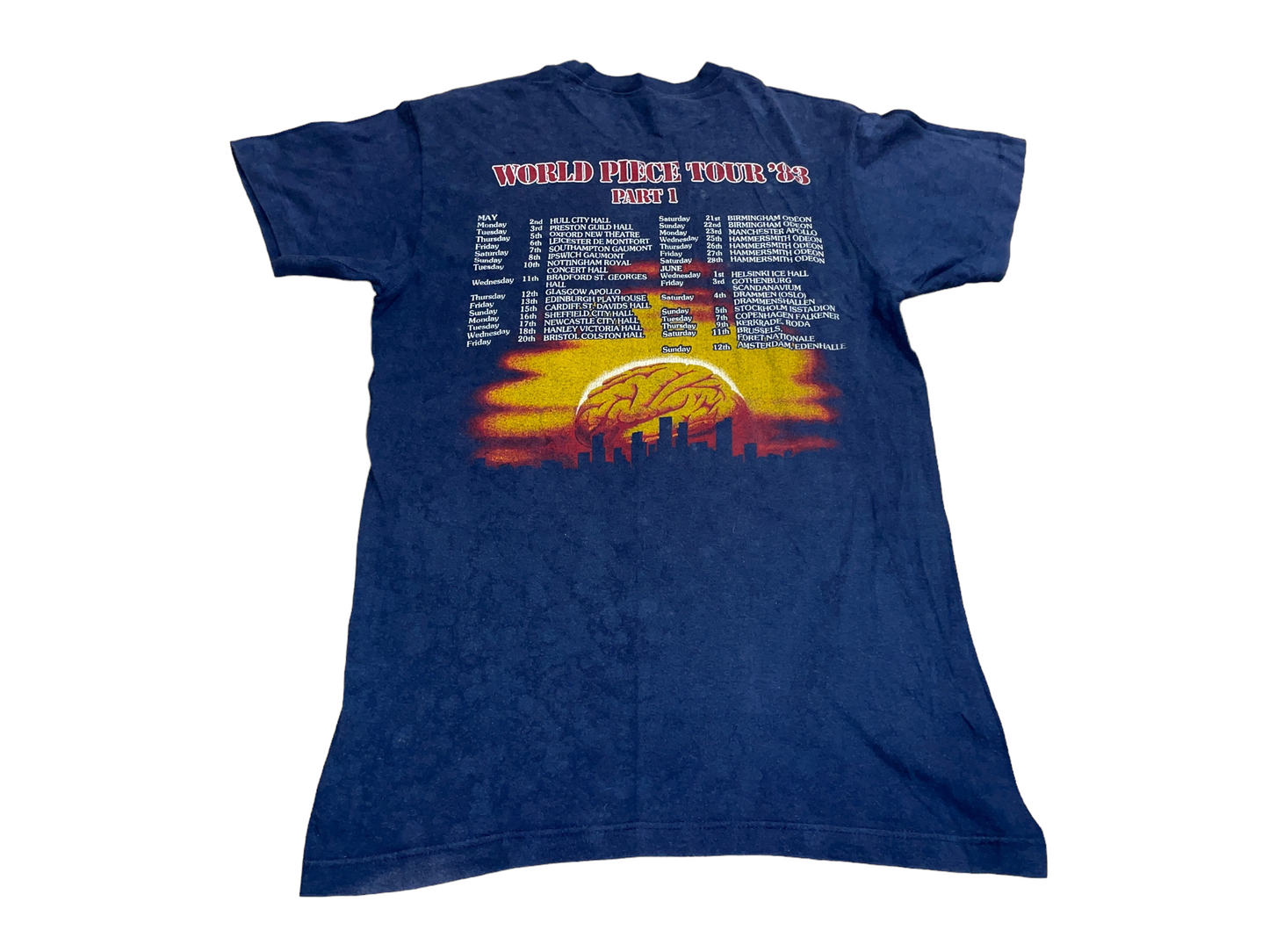 Vintage 1983 Iron Maiden World Piece Tour T-Shirt