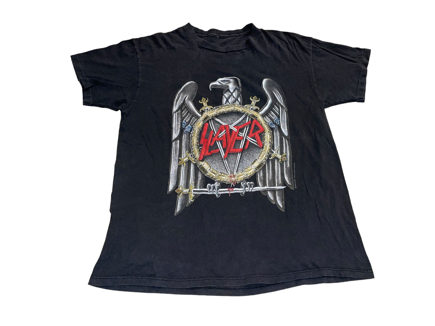 Vintage 1990 Slayer A Week in the Abyss T-Shirt